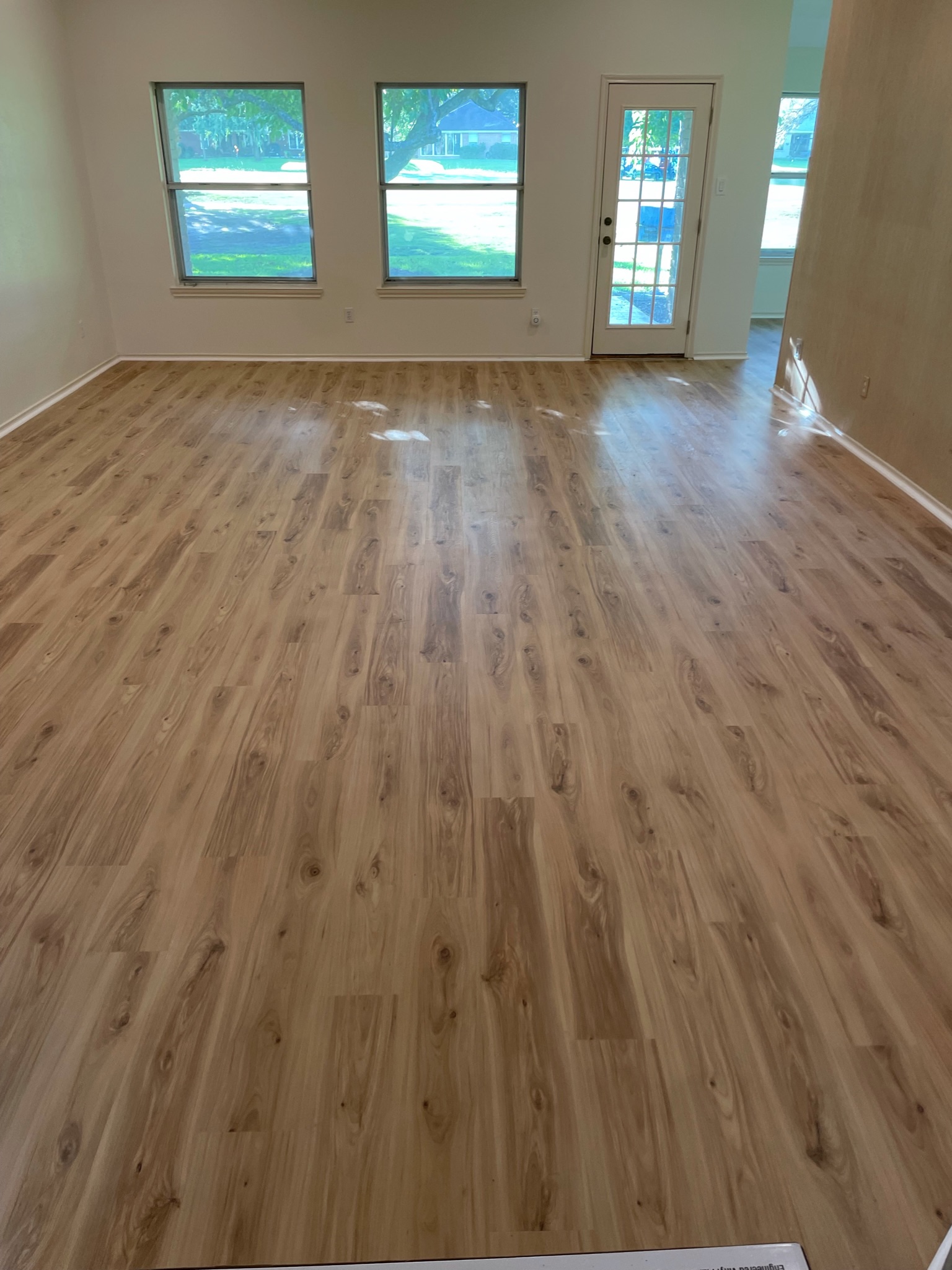 living room, vinyl flooring installation, WFA's Custom Hardwood Floors, houston texas